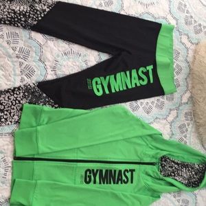 Justice Gymnastics Activewear Set.